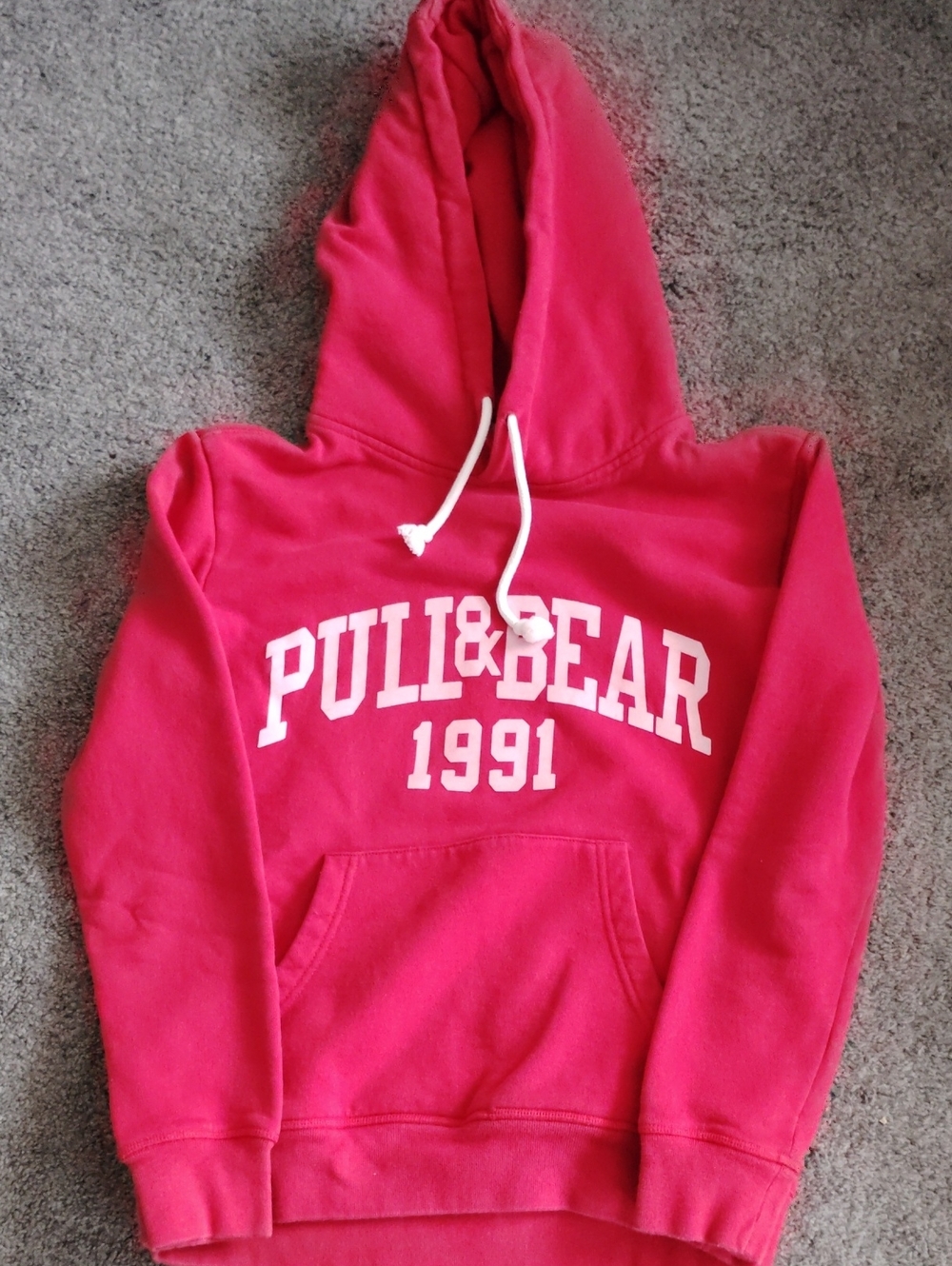 Pull&Bear Pink Logo Hoodie